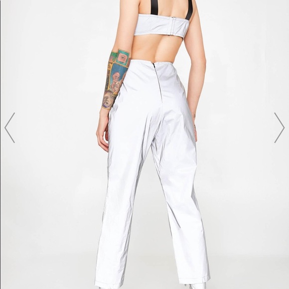 Jaded London reflective cargo jumpsuit NWOT - Picture 3 of 6